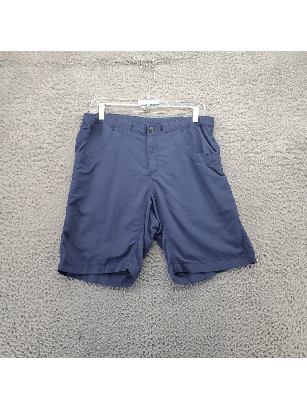 Kavu Shorts Mens Small Blue Lightweight Nylon Stretch Casual Elastic Waist